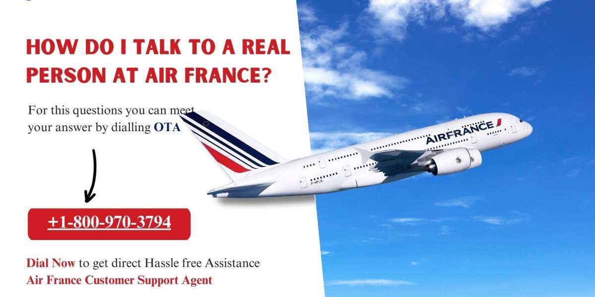 How do I talk to a real person at Air France?