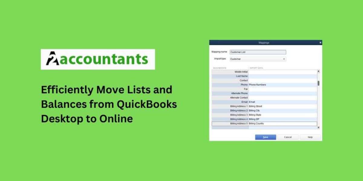 Efficiently Move Lists and Balances from QuickBooks Desktop to Online