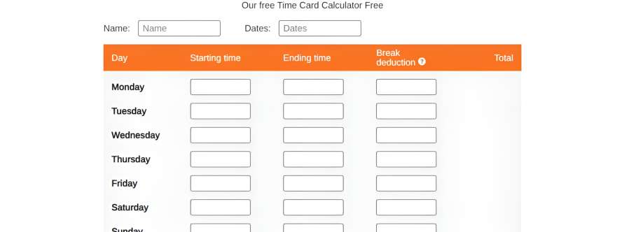 Time Card Calculator Cover Image