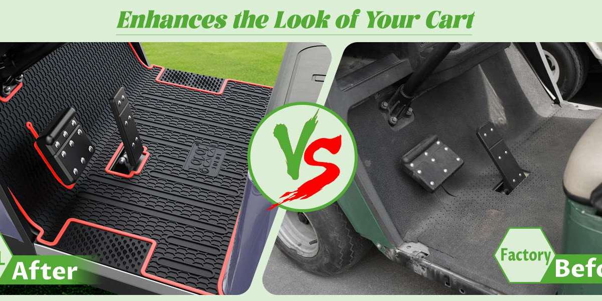 10L0L Golf Cart Floor Mats Protect Your Golf Cart from Wear and Tear