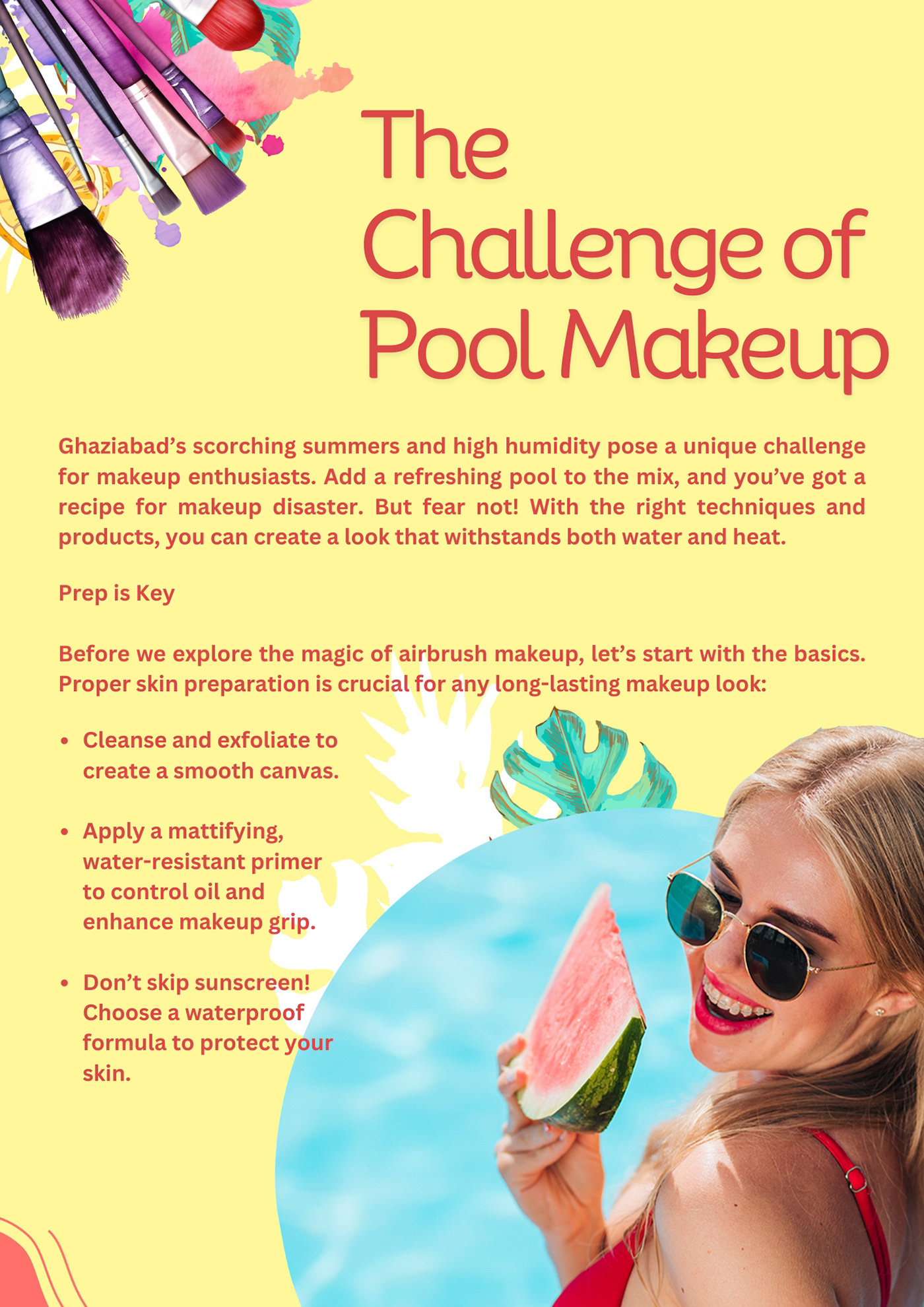 Wedding Makeup Greater Noida | Overcoming the Challenge of Pool Makeup