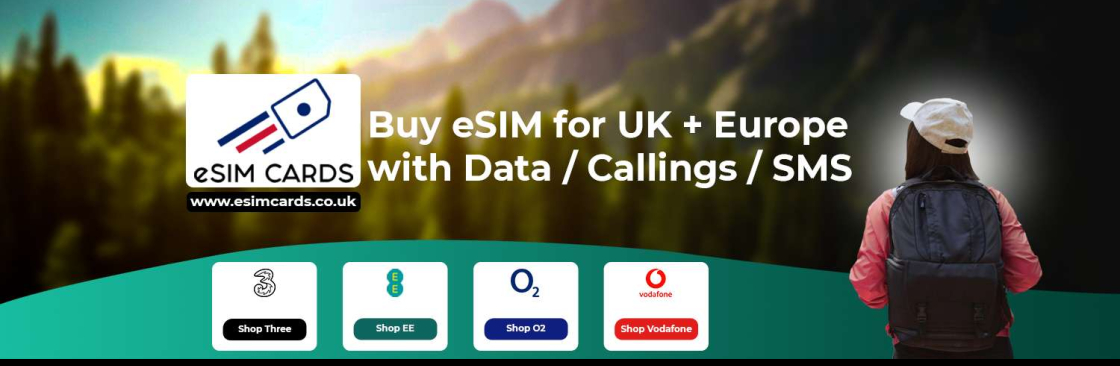 Buy eSIM Cards Plans UK Europe with Data Callings Cover Image