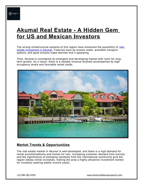 Akumal Real Estate - A Hidden Gem for US and Mexican Investors.docx