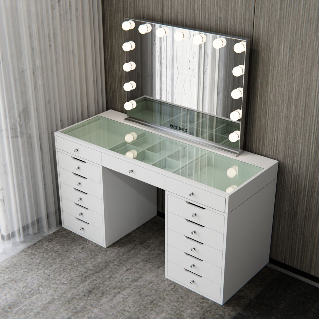 Hollywood Makeup Vanity And Dressing Table in New Zealand