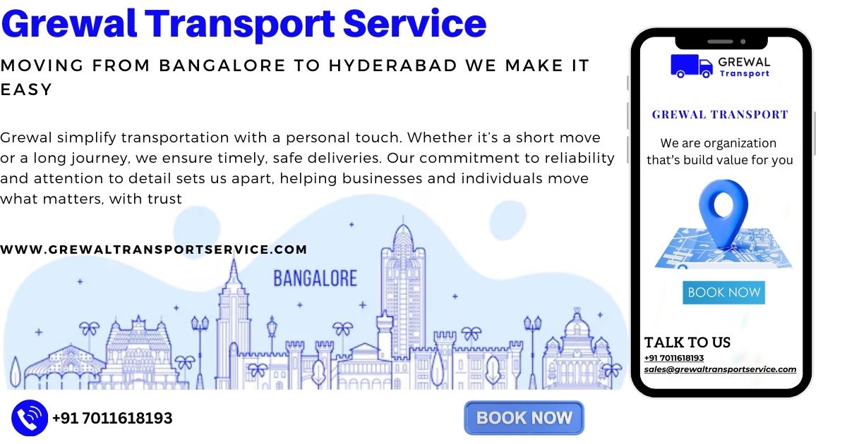 Goods and Truck Transport Costs from Bangalore to Hyderabad