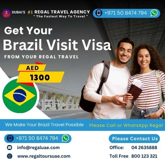 Brazil Visit Visa from Dubai | Apply Now - Regal Tours UAE