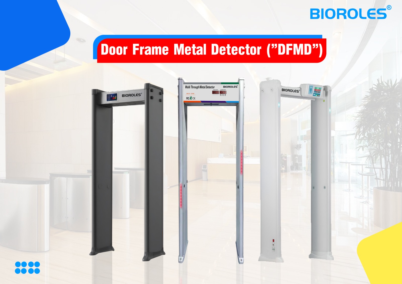 Door Frame Metal Detector - Boom Barrier, Turnstile and Biometric Access Control