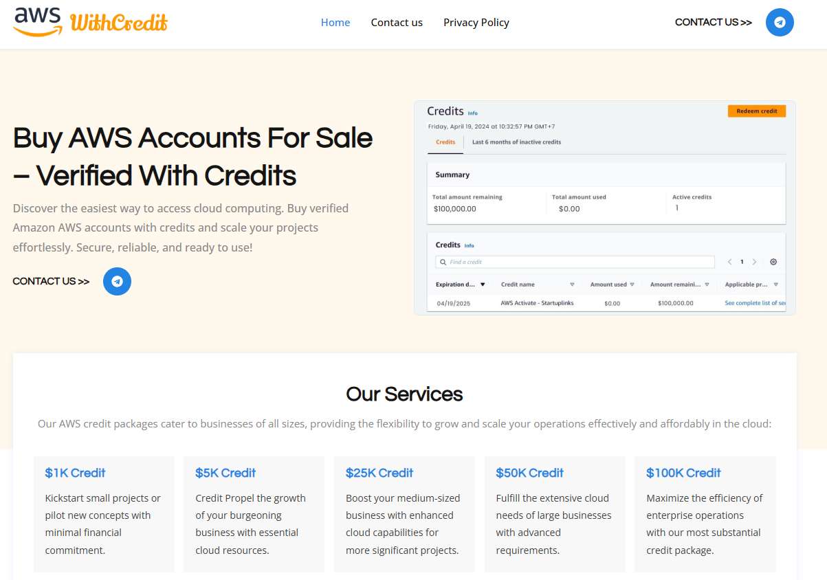 Buy AWS Accounts for Sale Profile Picture