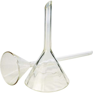 LIVINGSTONE FILTER FUNNEL 50MM DIAMETER BORO GLASS EA