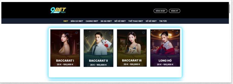 9Bet Địa Chỉ Cá Cược Trực Tuyến Uy Tí Cover Image