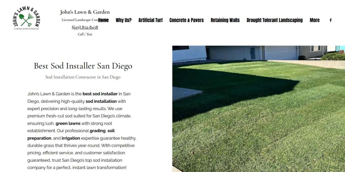 The Best Sod Installation Services in San Diego | John's Lawn & Garden