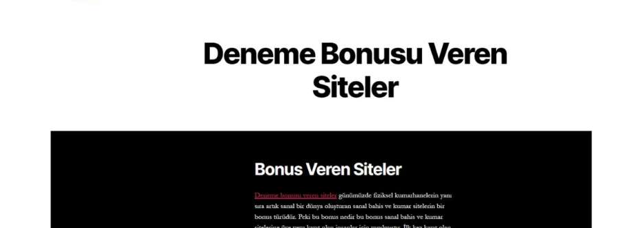deneme bonusu veren siteler Cover Image