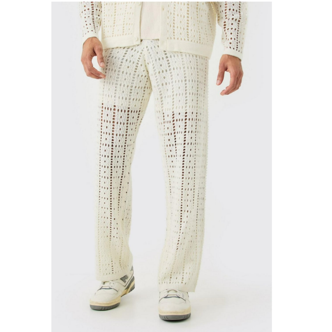 Mens Crochet Pants