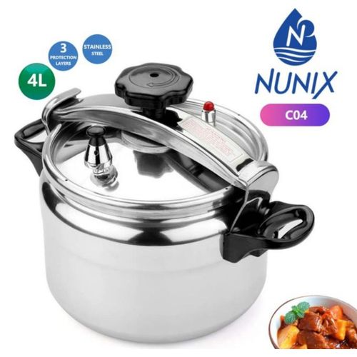 Nunix Aluminium Pressure Cooker - Explosion Proof - 4 Litres - Silver @ Best Price Online | Jumia Kenya