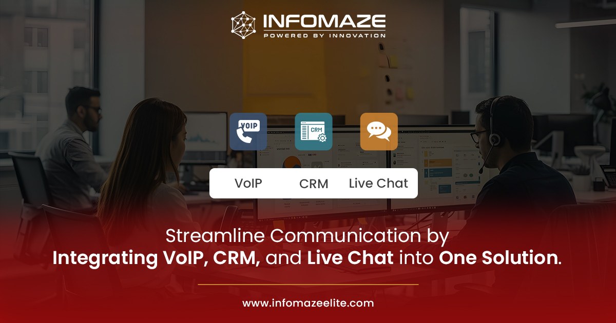 Enhanced VoIP services with CRM & Live Chat Integration