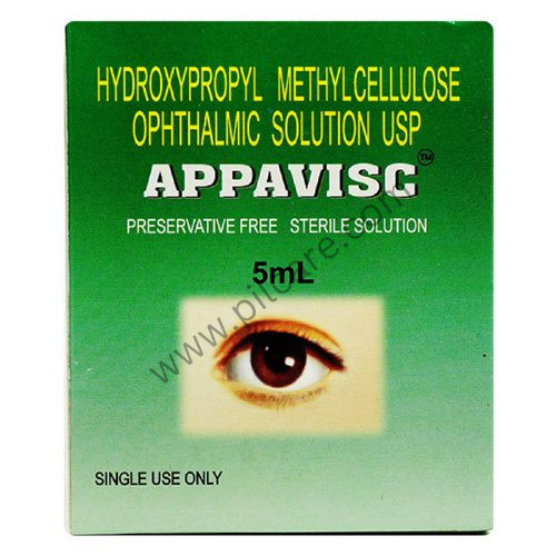 Appavisc Ophthalmic Solution 5ml - N Chimanlal Enterprises