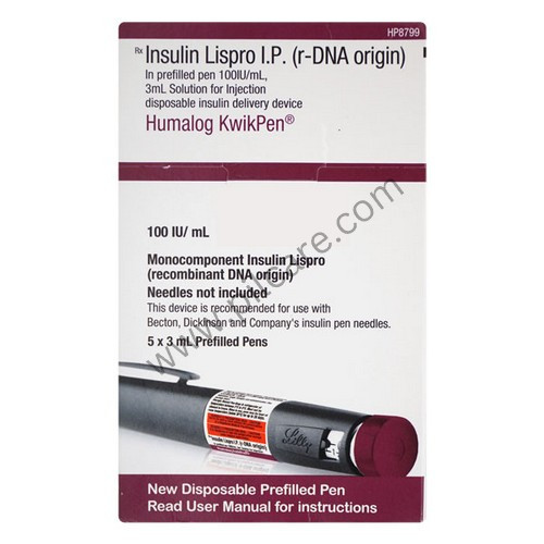 Humalog 100IU/ml Kwikpen - N Chimanlal Enterprises