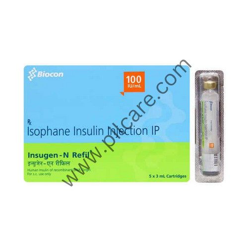 Insugen-N 100IU/ml Refil Injection - N Chimanlal Enterprises