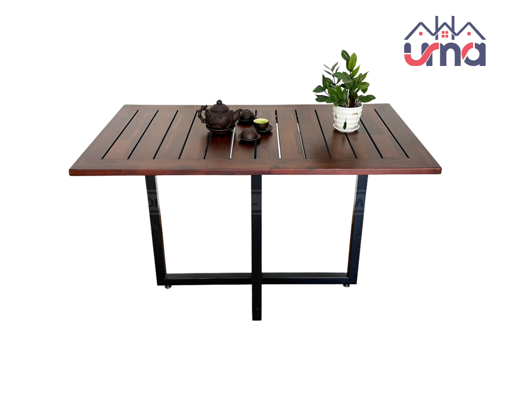Bàn Trà Ngoài Trời Mặt Gỗ Tràm Sang Trọng BT026 - UMA