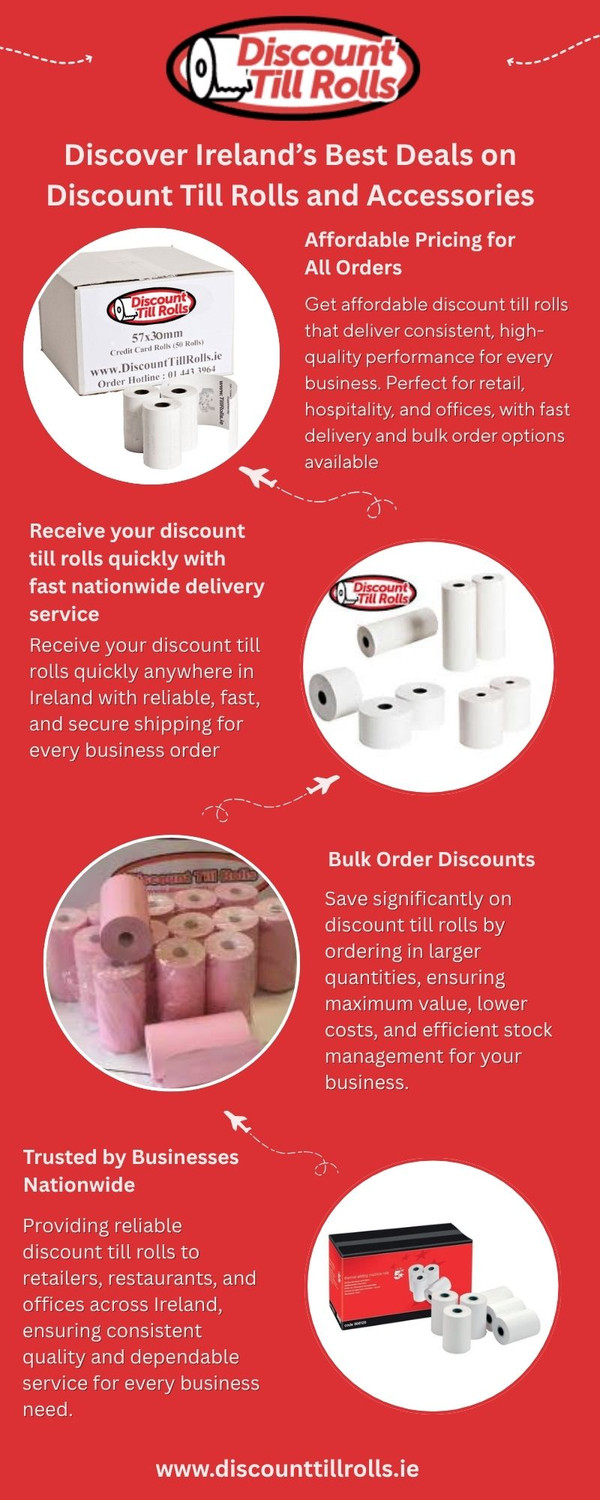 Boost Business Productivity with Durable Discount Till Rolls Available Across Ireland Online - JustPaste.it