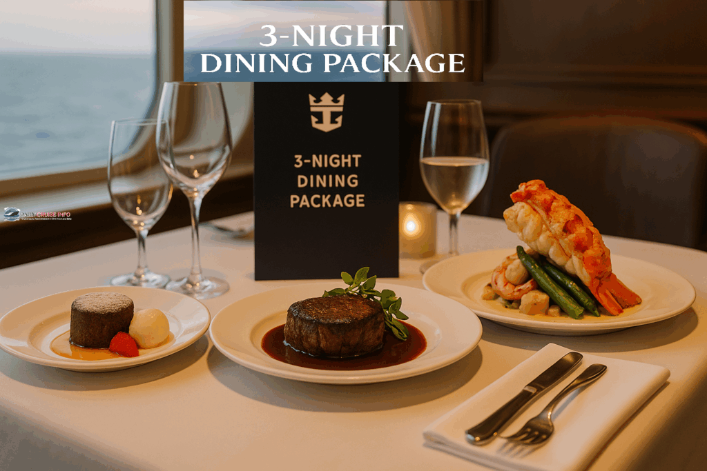 How the Royal Caribbean 3 Night Dining Package Works