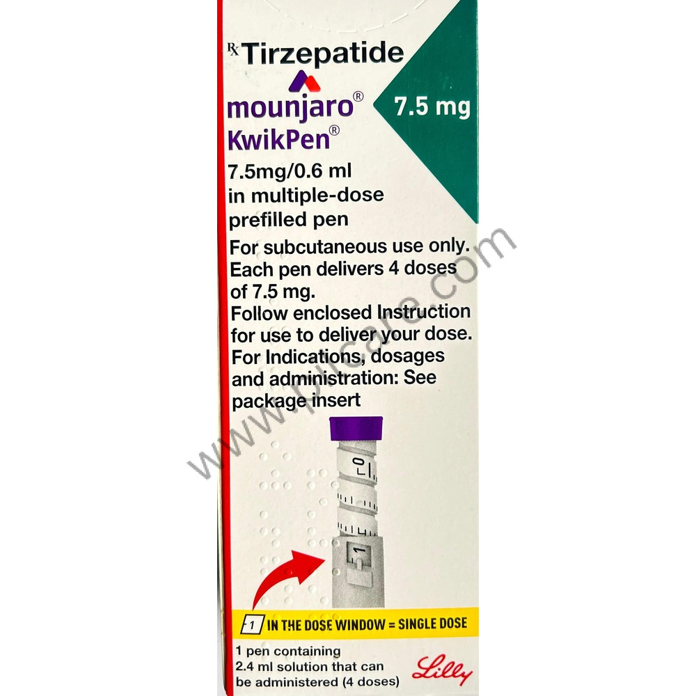 Mounjaro 7.5mg KwikPen solution for injection in pre-filled pen - N Chimanlal Enterprises