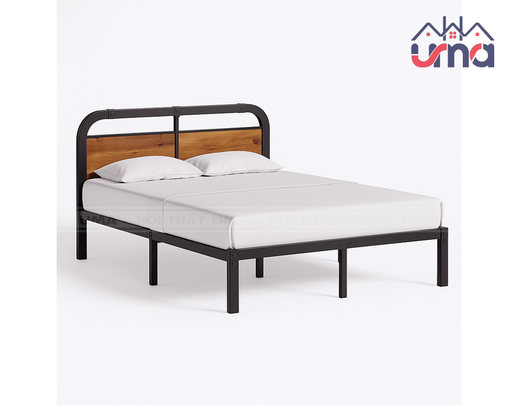 Giường Sắt Sơn Tĩnh Điện Hiện Đại GS008 - Nội Thất UMA