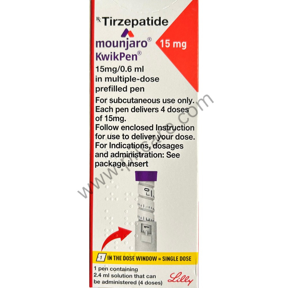 Mounjaro 15mg KwikPen solution for injection in pre-filled pen - N Chimanlal Enterprises