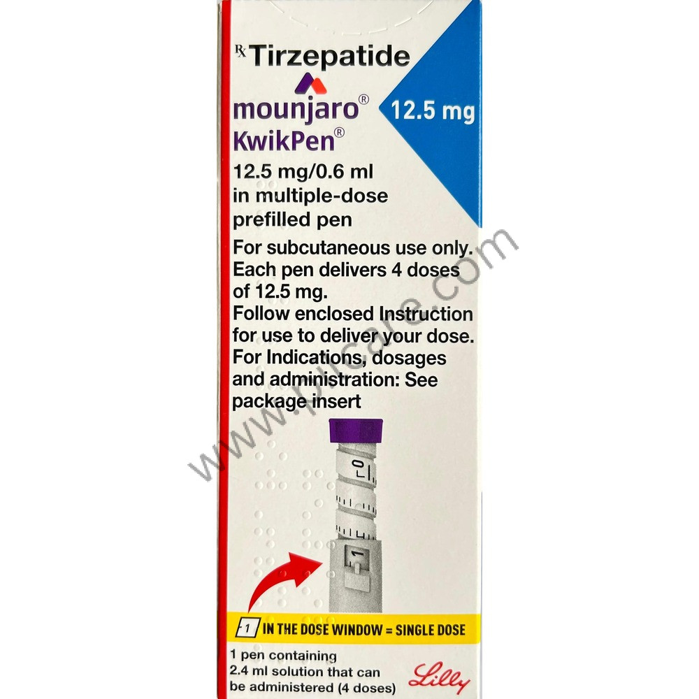 Mounjaro 12.5mg KwikPen solution for injection in pre-filled pen - N Chimanlal Enterprises