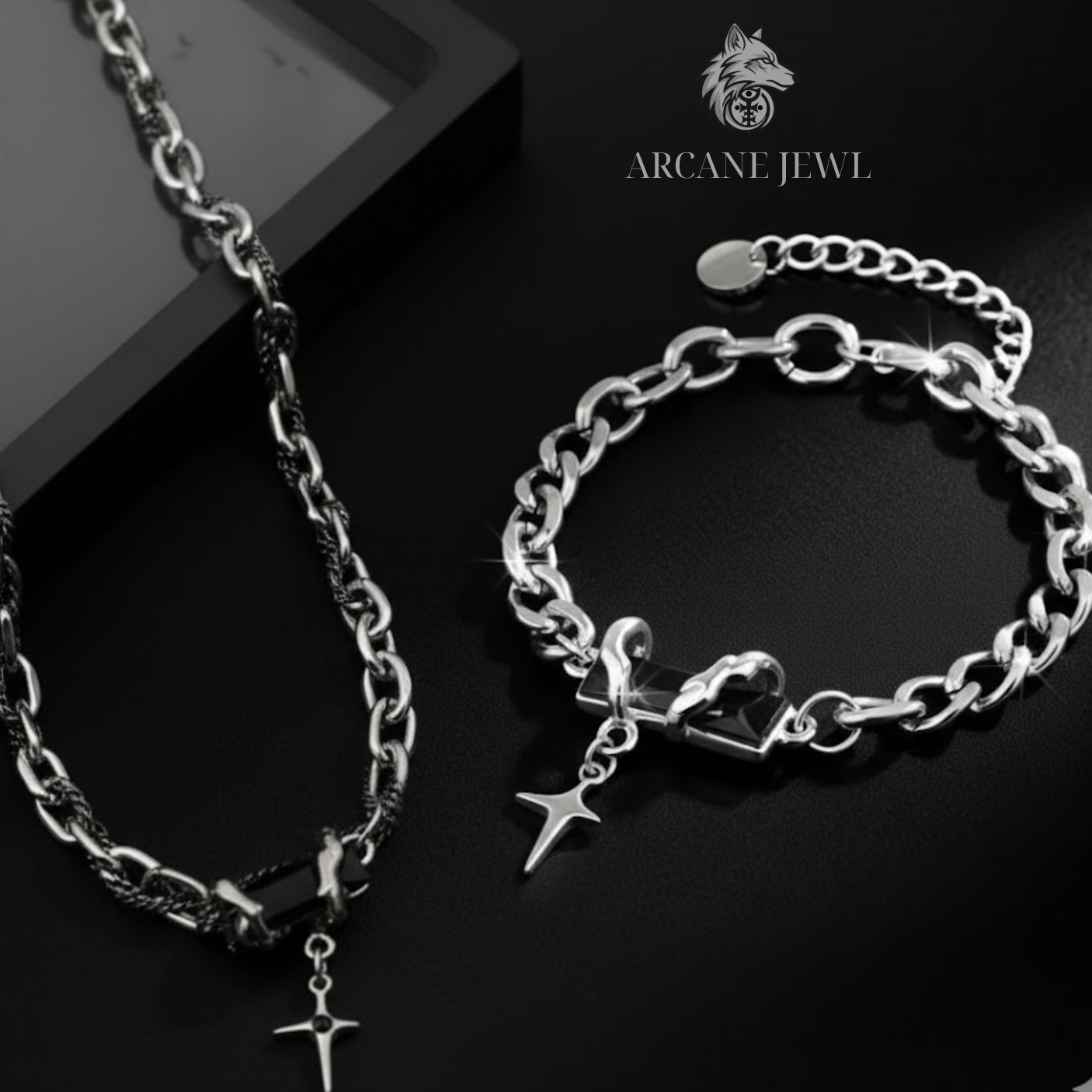 Combo Vòng Tay Và Dây Chuyền Titan Astral - ARCANE
