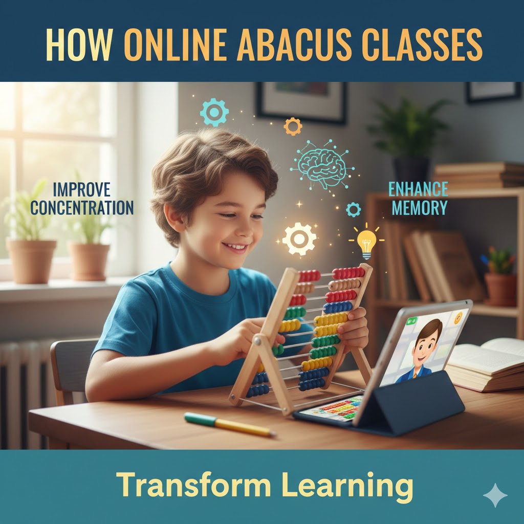 How Online Abacus Classes Improve Concentration & Memory