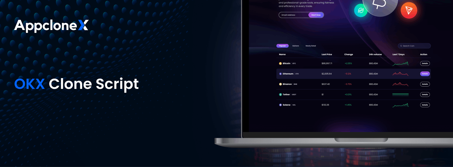 OKX Clone Script to Create a Crypto Exchange Platform