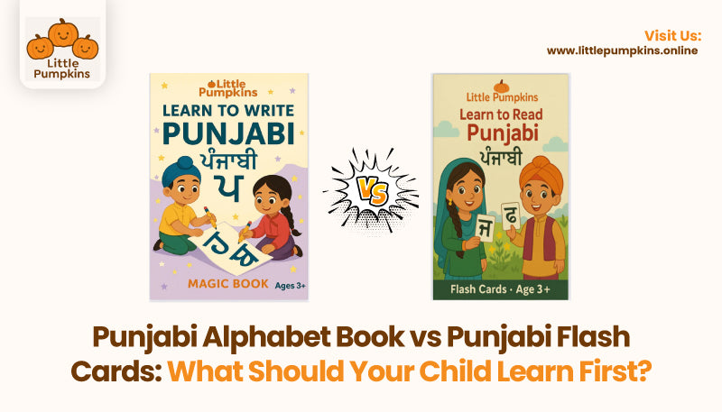 Punjabi Alphabet Book vs Punjabi Flash Cards: What Should Your Child L  – Little Pumpkins