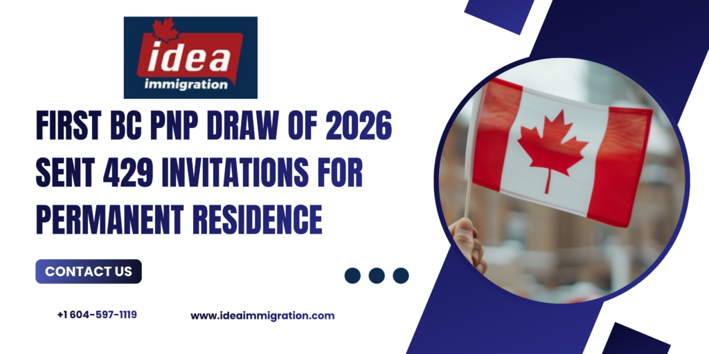 First BC PNP Draw 2026 Issues 429 PR Invitations