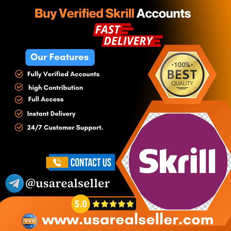 Get Verified Skrill Accounts - Safe & Fully Verified account