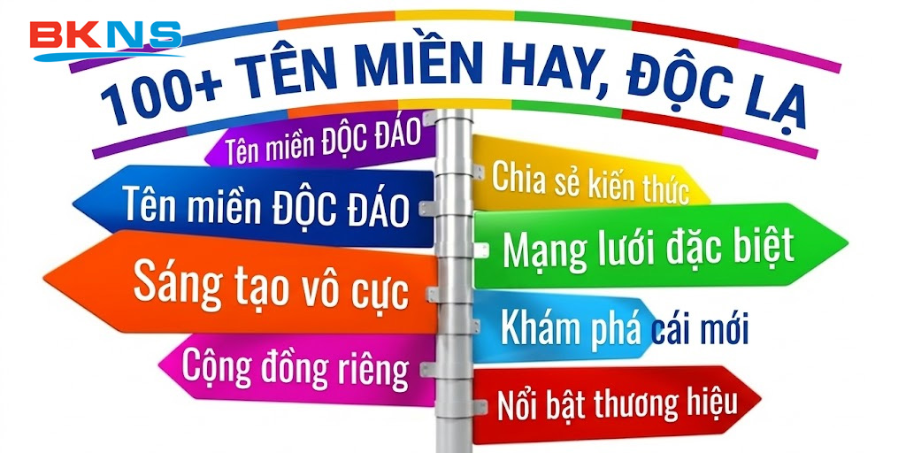 100+ Tên miền hay, độc lạ cho mọi ngành nghề & Chuẩn SEO