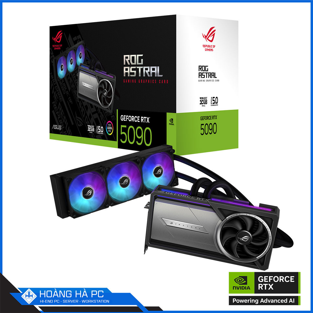 VGA ASUS ROG ASTRAL LC GEFORCE RTX 5090 32GB GDDR7
