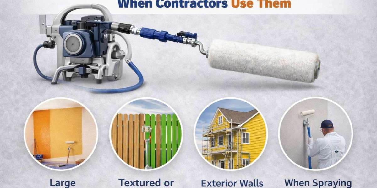 Airless Sprayer Roller Attachments: When Contractors Use Them
