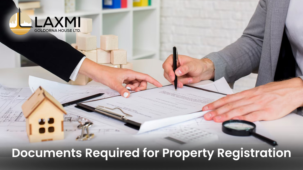 What documents are required for registration of Property?
